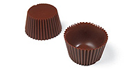 PETIT FOUR GRANDE RIZADO NEGRO CHOCOVIC 1UD.